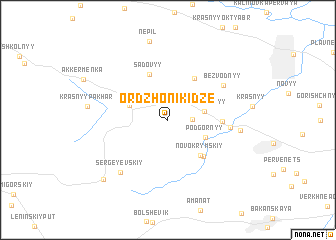 map of Ordzhonikidze