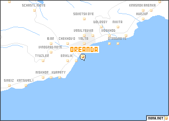 map of Oreanda