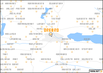 map of Örebro