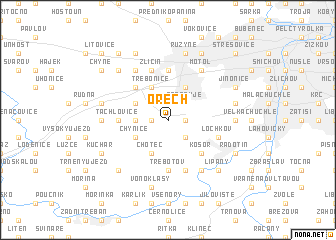 map of Ořech