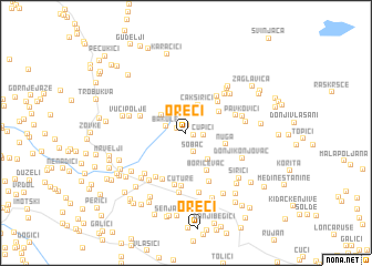 map of Oreči