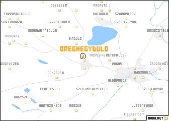 map of Öreghegydůlő