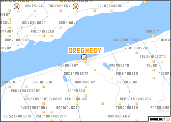 map of Öreghegy