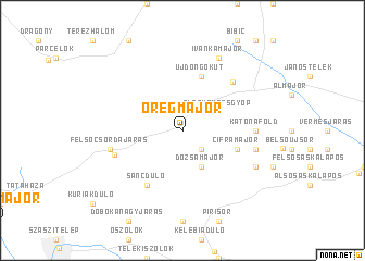 map of Öregmajor