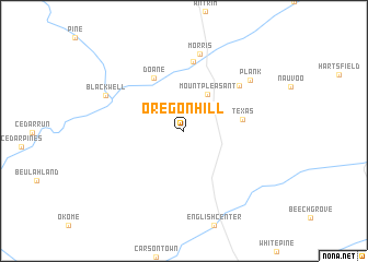 map of Oregon Hill