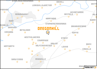 map of Oregon Hill