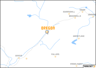 map of Oregon