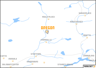 map of Oregon
