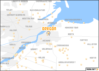 map of Oregon