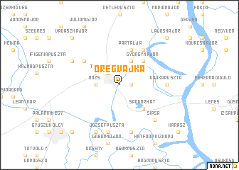 map of Öregvajka