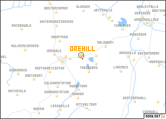 map of Ore Hill