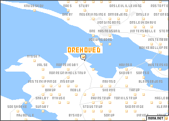 map of Orehoved