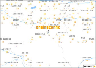 map of Oreinschnak