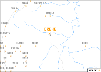 map of Oreke