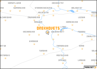 map of Orekhovets