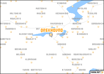 map of Orekhovno