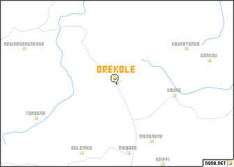 map of Oré Kolé