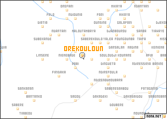 map of Orekouloun