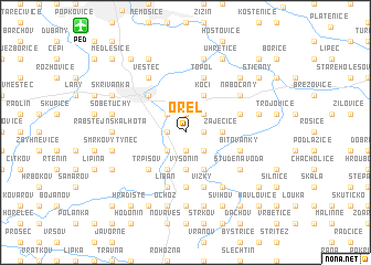 map of Orel