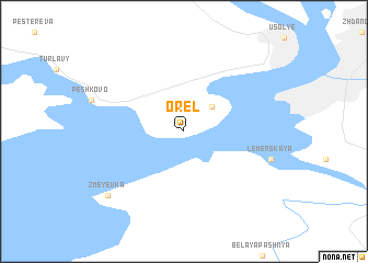 map of Orël