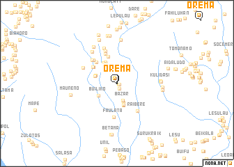 map of Orema