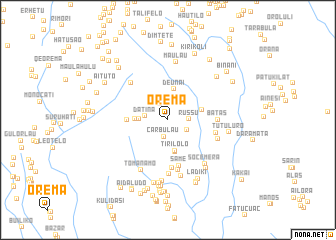 map of Orema