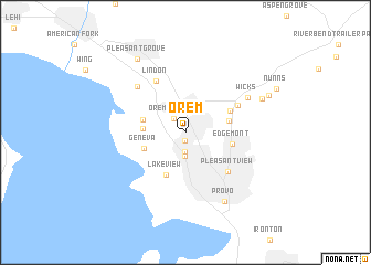 map of Orem