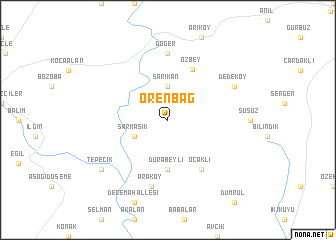 map of Örenbağ