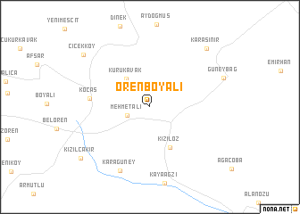 map of Örenboyalı