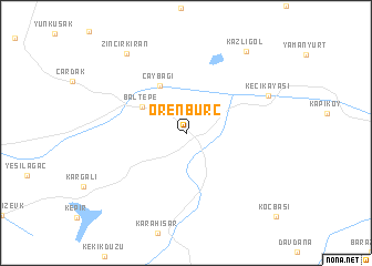 map of Örenburç