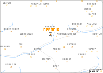 map of Örencik