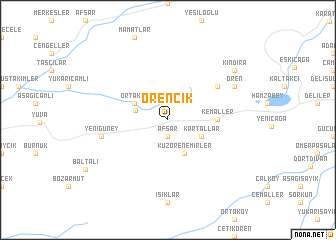 map of Örencik