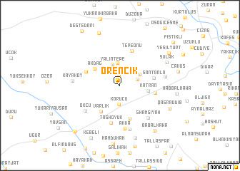 map of Örencik