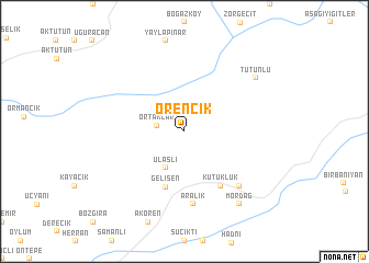 map of Örencik