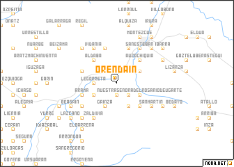 map of Orendain