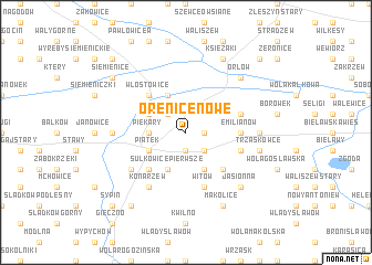 map of Orenice Nowe