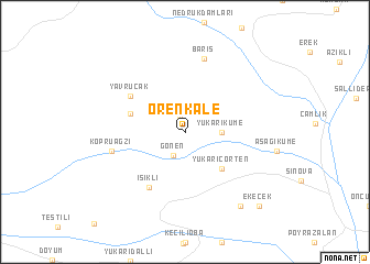 map of Örenkale