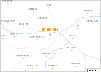 map of Örenköy