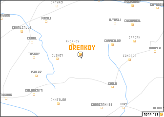 map of Örenköy