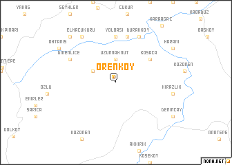 map of Örenköy