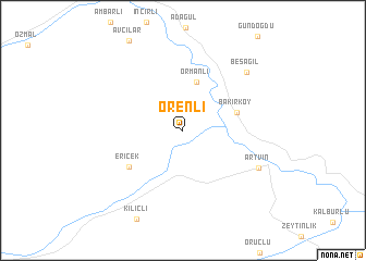 map of Örenli