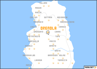 map of Orenola