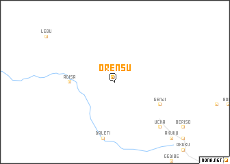 map of Orensu