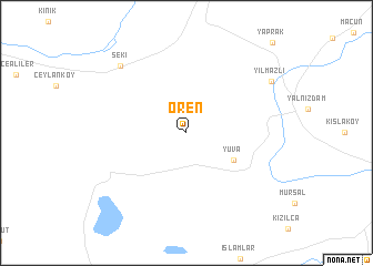 map of Ören
