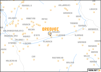 map of Oreovec