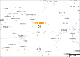 map of Oreovec