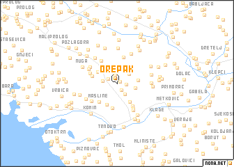 map of Orepak