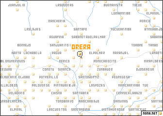 map of Orerá