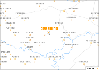 map of Oreshino