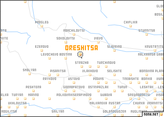 map of Oreshitsa